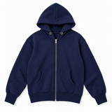 Tween Dylan Zip Crop Hoodie - Evening Blue