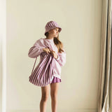 Bucket Hat - Violet Purple Stripe
