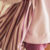 J Gym bag - Violet Purple Stripe