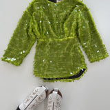 Woven Dress | Lime Chiaro