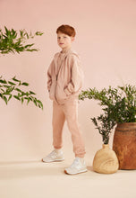 Load image into Gallery viewer, Natural Dye Everyday Zip Up Jogger Set in Onion
