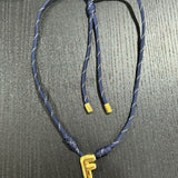 Bubble Letter Cord Necklace