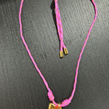 Bubble Letter Cord Necklace