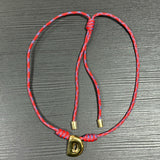 Bubble Letter Cord Necklace