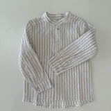 Stripes Shirt & Leo White Shorts Set