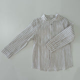 Stripes Shirt & Leo White Shorts Set