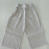 LAMPEDUSA White Top & Roma Stripes Trousers Set