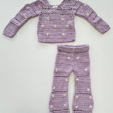 Lavender Bloom Crochet Set | Purple