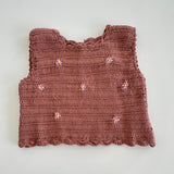 Rosewood Bloom Crochet Set | Brown