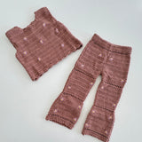 Rosewood Bloom Crochet Set | Brown