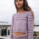 Lavender Bloom Crochet Set | Purple