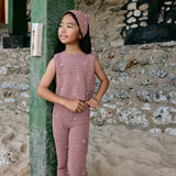 Rosewood Bloom Crochet Set | Brown