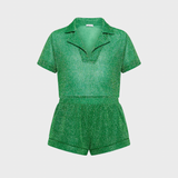 OseMini Green Lumiere Shirt & Shorts set