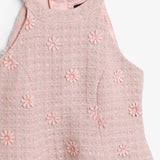 Esra Daisy Boucle Mini Dress | Pink