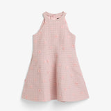 Esra Daisy Boucle Mini Dress | Pink