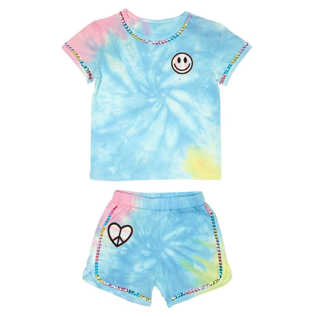 Hazel Tie Dye Top And Shorts Set | Multi
