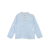 Emile Stripe Shirt & Short Set | Blue