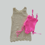 Beach Dress & cotton candy Swimsuit Size 1-2