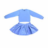 Sweatshirt & Skort | Blue