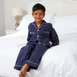 Navy Cotton PJ’s | Navy