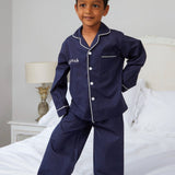 Navy Cotton PJ’s | Navy