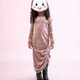 Mesh Top & Drawstring Skirt Set