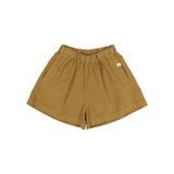 Soft Velour Skirt Short | Ocre