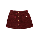 Corduroy Skirt | Burgandy