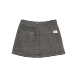 Denim Skirt | Grey