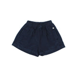 Soft Velour Skirt Short | Navy