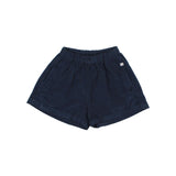 Soft Velour Skirt Short | Navy