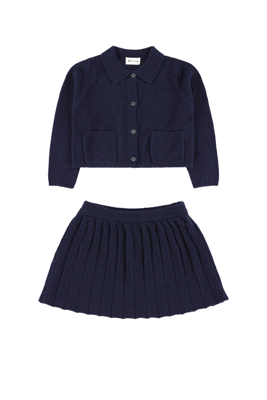 Virginia Bouclette Navy & Vanina bouclette navy skirt