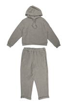 Load image into Gallery viewer, Grey Knit Hoodie Set
