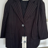 Aula Jacket Striped | Black