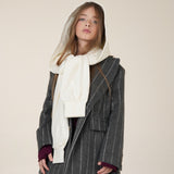 Gazby Stripes BCoat | Grey