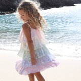 Rainbow Sequin Tiered Dress