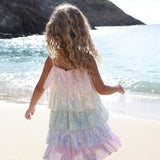 Rainbow Sequin Tiered Dress