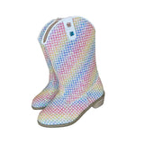 Rainbow Sparkle Cowgirl Boots