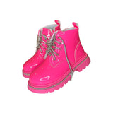 Hot Pink Crystal Boots
