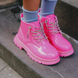 Hot Pink Crystal Boots
