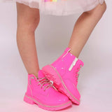 Hot Pink Crystal Boots