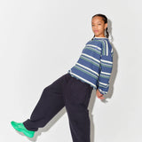 Bubble Sweatshirt - Vintage Indigo Stripe Fleece