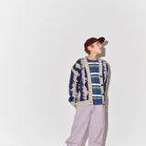 Hooded Sweater & Balloon Pants - Iris Fleece
