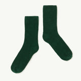 Terry Sock | Dark Green Knit
