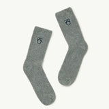 Terry Sock | Grey Melange Knit