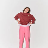 Bubble Sweatshirt & Wide Sweatpants | Pink Lemonade Fleece