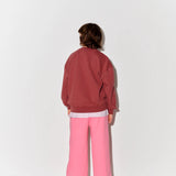 Bubble Sweatshirt & Wide Sweatpants | Pink Lemonade Fleece