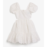 Ellory Embroidered Dress | White
