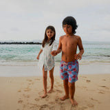 Turtle Swim Shorts | Pink/Blue