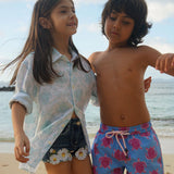Turtle Swim Shorts | Pink/Blue